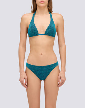 TOP A TRIANGOLO AMERICANO IN LUREX