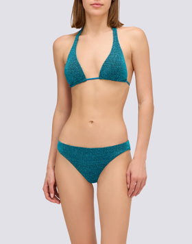 TOP A TRIANGOLO AMERICANO IN LUREX