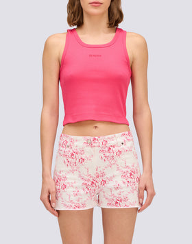 CROP TOP CON LOGOTIPO BORDADO