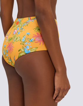 IPANEMA - HIGH-WAISTED SWEET PARROT PRINT CULOTTE BOTTOMS