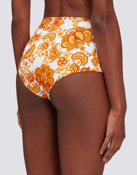 TRAJE DE BAÑO DE UNA PIEZA CON ESTAMPADO FLORAL