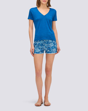 PANTALONES CORTOS DE MUJER CON ESTAMPADO HIBI PAISLEY