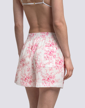 SHORTS DONNA A VITA ELASTICATA FANTASIA ROSE DE JOIE