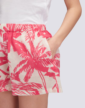 SEMI-STRETCH TROPIC SAVANA PRINT SHORTS