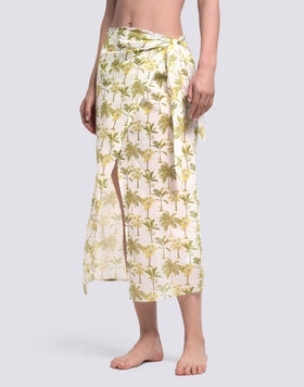 PAREO LUNGO STAMPA BOTANIC