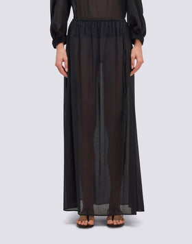 FALDA LARGA DE VOILE DE ALGODÓN