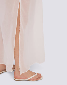 FALDA LARGA DE VOILE DE ALGODÓN