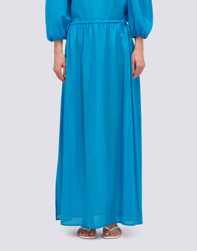 GONNA LUNGA IN VOILE DI COTONE