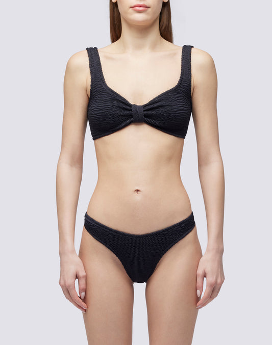 EMBOSSED FABRIC BRALETTE TOP