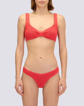 EMBOSSED FABRIC BRALETTE TOP