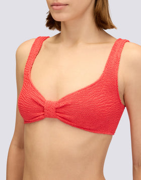 EMBOSSED FABRIC BRALETTE TOP