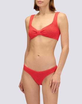 EMBOSSED FABRIC BRALETTE TOP