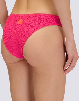 HIGH-LEG BRIEF IN EMBOSSED FABRIC
