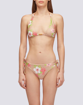BEA - SLIP CON FIOCCHI REGOLABILI STAMPA DREAMY HAWAII