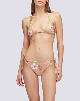 BEA - SLIP CON FIOCCHI REGOLABILI STAMPA DREAMY HAWAII