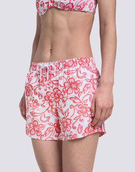 COAST - REPREVE® HIBISCUS SK23 PRINT BEACH SHORTS