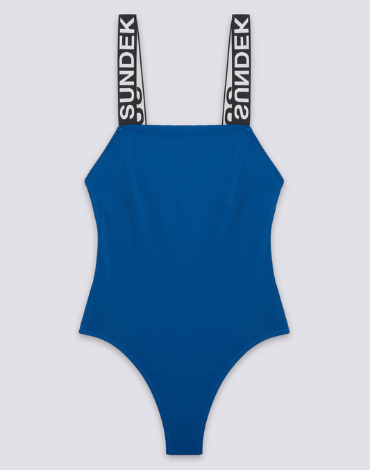 ELASTIC ONE-PIECE SWIMSUIT WITH MARYLIN LOGO