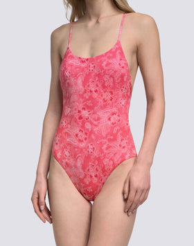 HIBI PAISLEY BANDANA PATTERNED ONE-PIECE SWIMSUIT