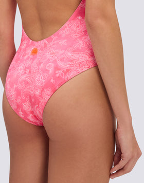 HIBI PAISLEY BANDANA PATTERNED ONE-PIECE SWIMSUIT