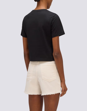 T-SHIRT DONNA CROPPED VINTAGE WASH