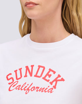 T-SHIRT CROP VINTAGE WASH POUR FEMME