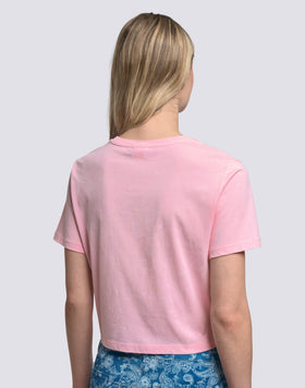 WOMEN'S CROPPED VINTAGE WASH T-SHIRT