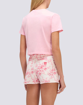 T-SHIRT CROP VINTAGE WASH POUR FEMME