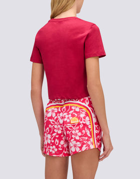 T-SHIRT DONNA CROPPED VINTAGE WASH