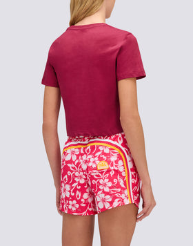 T-SHIRT CROP VINTAGE WASH POUR FEMME