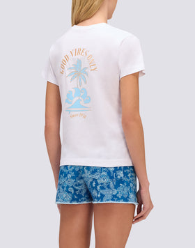 T-SHIRT FEMME IMPRIMÉ GOOD VIBES ONLY