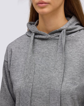 WOMEN'S KNITTED SWEATSHIRT WITH EMBROIDERED LOGO