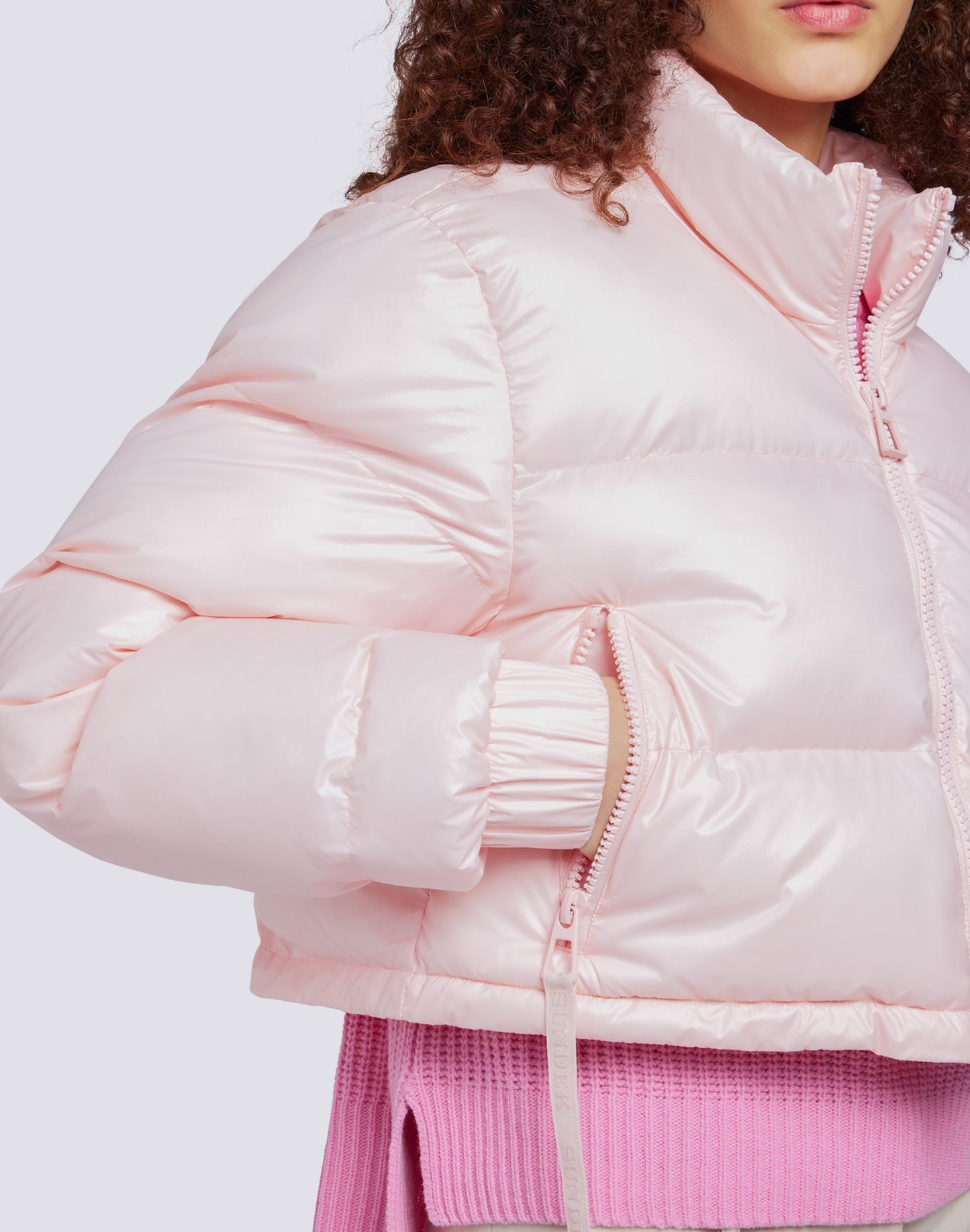 ZIPPERED SHORT PUFFED JACKET