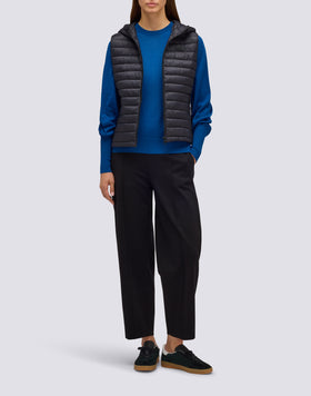 MAGLIONE IN LANA DONNA A GIROCOLLO CON MANICHE A SBUFFO