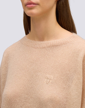 WOMEN'S CREW-NECK MOHAIR SWEATER