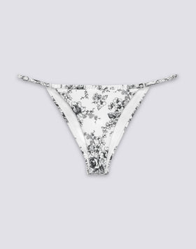 KERR - BAÑADOR DE CORTES ALTOS CON Lazos AJUSTABLES CON ESTAMPADO ROSE DE JOIE