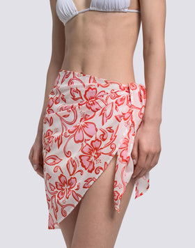 COTTON VOILE SARONG WITH SK23 PRINT