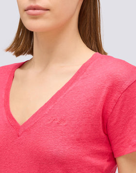 T-SHIRT À DEMI-MANCHES EN LIN