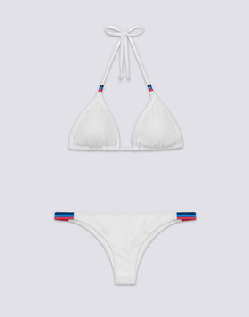 JENNIFER TOP A TRIANGOLO E SLIP FISSO ARCOBALENO