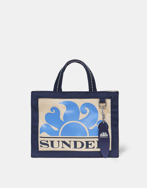 Sundek small canvas tote bag GAW722ABCV800-26101 – SUNDEK