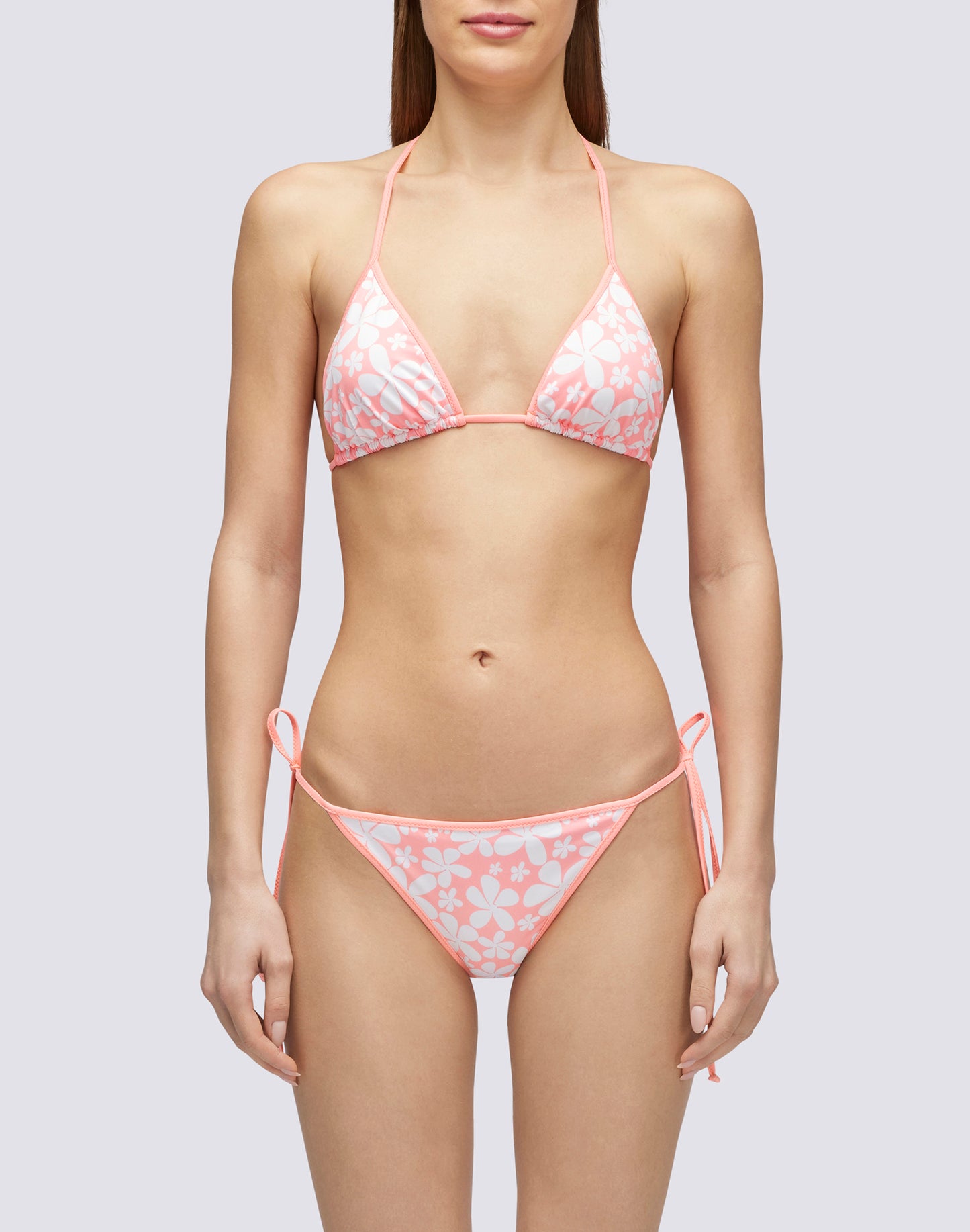 NARI - BRIEFS WITH ADJUSTABLE SIDES WITH ROLLING FLOWER PRINT