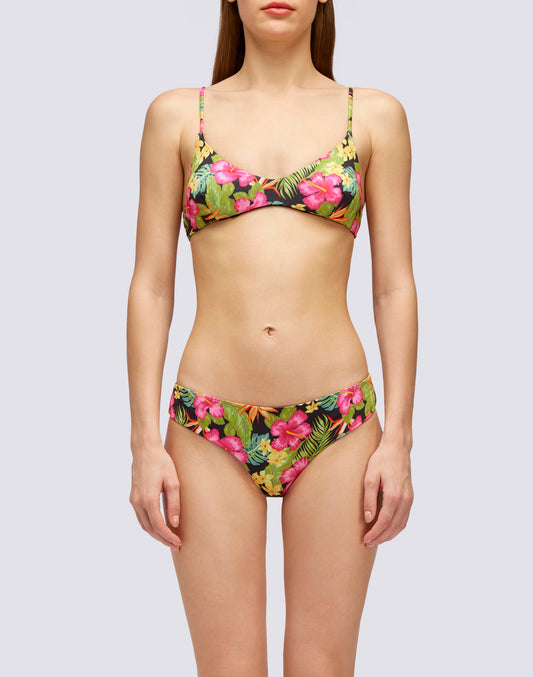 LAUDERDALE - TOP BRALETTE WITH TROPICANA PRINT