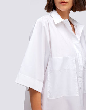 ABITO CAMICIA CORTO IN POPELINE