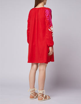 EMBROIDERED SHORT DRESS