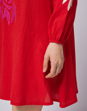 EMBROIDERED SHORT DRESS