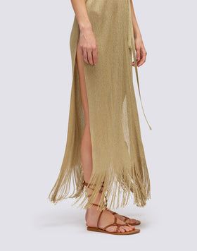 LONG KAFTAN WITH V-NECK