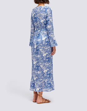 CAFTAN LONG TOILE DE JOUY