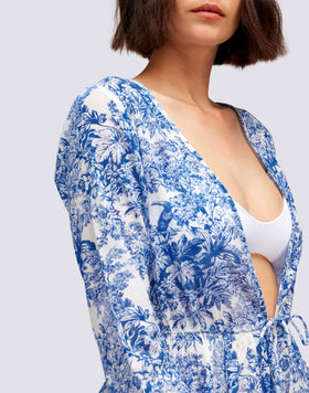 CAFTAN LONG TOILE DE JOUY