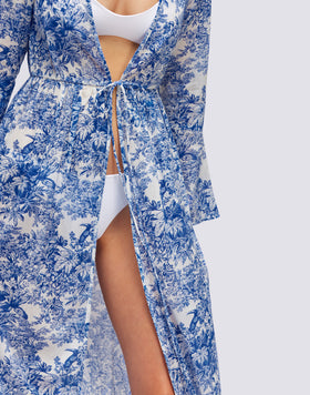 CAFTAN LONG TOILE DE JOUY