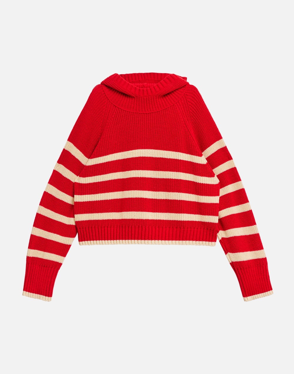 Striped best sale hooded sweater