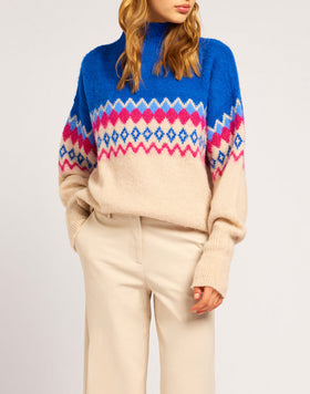 MAGLIONE NORWEGIAN STYLE IN MOHAIR GARZATO